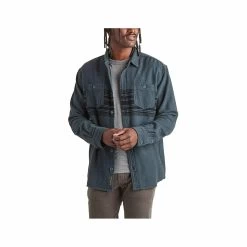 Men's Rodanthe Blanket Flannel Long Sleeve Shirt -Casual Wear Shop 76011 PETROL l