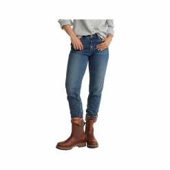 L.L.Bean Women's Flannel- Lined Signature Boyfriend Jeans