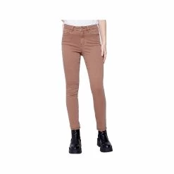 Women's Stretchy Twill Pants With Tulip Hem