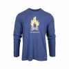 Men's Waynesville Campfire Long Sleeve Crusher T- Shirt 1 Men's Waynesville Campfire Long Sleeve Crusher T- Shirt -Casual Wear Shop 76490 DARKEST BLUE l