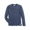 Men's Verano Striped Long Sleeve Pocket T- Shirt -Casual Wear Shop 76606 NAVY HEATHER l