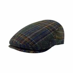 Men's Jackson K- G Ivy Plaid Hat -Casual Wear Shop 76612 GREEN PLAID l
