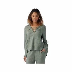 ONeill Women's Tanya Long Sleeve Hoodie 9 ONeill Women's Tanya Long Sleeve Hoodie -Casual Wear Shop 76630 LILY PAD LSG l