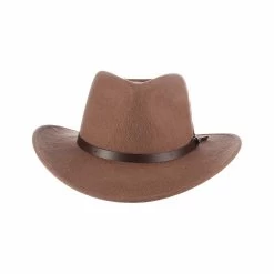 Scala Men's Dakota Wool Felt Hat -Casual Wear Shop 76650 TAN l