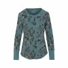 Women's Mini Waffle Crew Long Sleeve Top