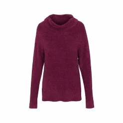 Women's Plush Cowl Neck Long Sleeve Sweater