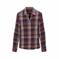 Women's Crinkle Woven Long Sleeve Shirt - Curvy