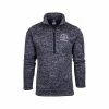 Men's Winston- Salem Jace Half Zip Long Sleeve Pullover -Casual Wear Shop 76864 DK CHARCOAL l