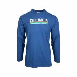 Columbia Retro Stripe Palmetto Moon Long Sleeve T- Shirt