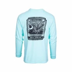 Greenville Chopped Square Palm Moon Long Sleeve T- Shirt