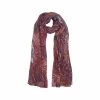 Women's Swirl Print Scarf 1 Women's Swirl Print Scarf -Casual Wear Shop 76934 09 AUBERGINE l