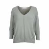 Women's V- Neck Front Seam Sweater - Curvy -Casual Wear Shop 77071 SAGE 80483 l