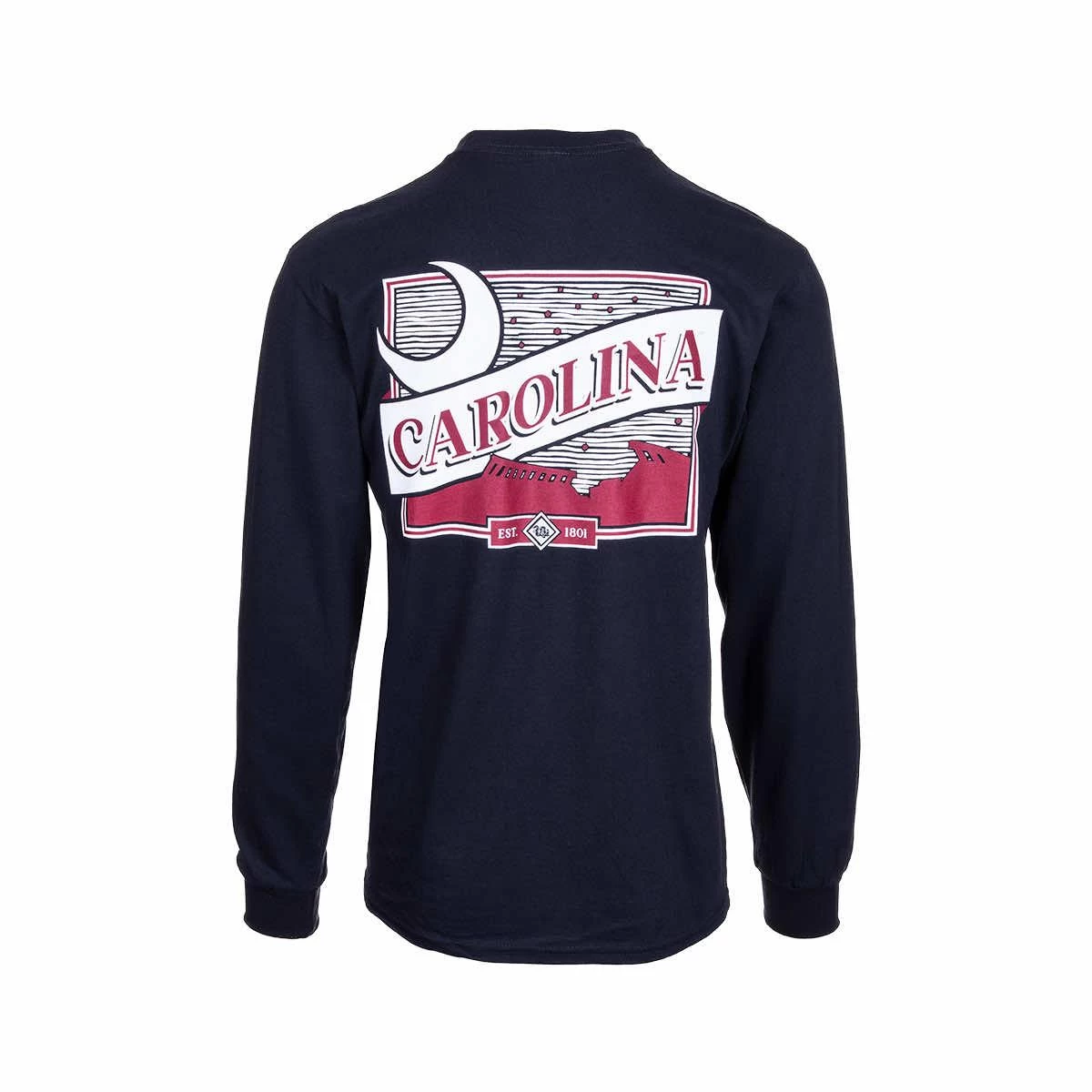 University Of South Carolina Crescent Label Long Sleeve T- Shirt 3 University Of South Carolina Crescent Label Long Sleeve T- Shirt