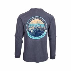 Asheville Cityscape Circle Long Sleeve T- Shirt 9 Asheville Cityscape Circle Long Sleeve T- Shirt -Casual Wear Shop 77078 PEPPER l