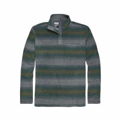 Men's Axle Striped Quarter Snap Fleece Pullover