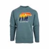 Mast General Store Bear Crew Sweatshirt -Casual Wear Shop 77111 ALPINE GRN l