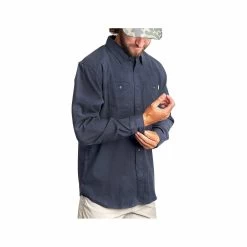 Men's Cordy Long Sleeve Button Up Shirt 7 Men's Cordy Long Sleeve Button Up Shirt -Casual Wear Shop 77204 NAVY l