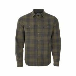 Men's Park Flannel Long Sleeve Shirt 7 Men's Park Flannel Long Sleeve Shirt -Casual Wear Shop 77217 FOREST MOSS l