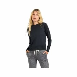 Vuori Women's Daydream Long Sleeve Crew 15 Vuori Women's Daydream Long Sleeve Crew -Casual Wear Shop 77267 HBK BLACKHTHR l