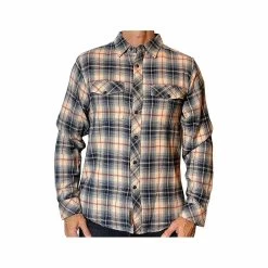 Men's Original Flyshacker Shirt -Casual Wear Shop 77544 SAND BLACK l