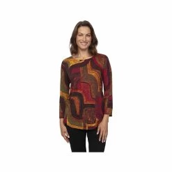 Habitat Women's Persian Geo Shaped Long Sleeve Shirt