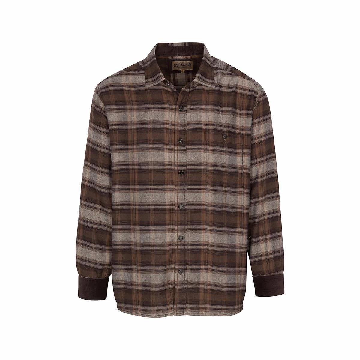 Men's Poly Plaid Long Sleeve Shirt 3 Men's Poly Plaid Long Sleeve Shirt