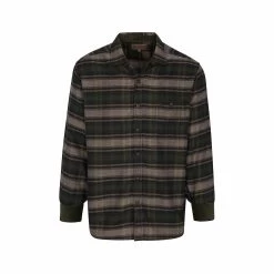 Men's Poly Plaid Long Sleeve Shirt 5 Men's Poly Plaid Long Sleeve Shirt -Casual Wear Shop 77817 FOREST l