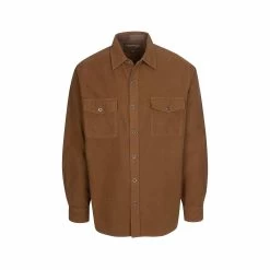 Men's Solid Moleskin Shirt Jacket
