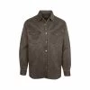 Men's Cotton Suede Shirt Jacket -Casual Wear Shop 77825 LEATHER l