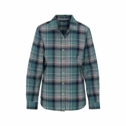 Women's Brushed Cotton Long Sleeve Shirt - Curvy