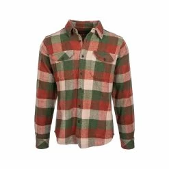 Men's South Fork Grindle Flannel Long Sleeve Shirt 5 Men's South Fork Grindle Flannel Long Sleeve Shirt -Casual Wear Shop 77851 PUMPKIN OLIVE l