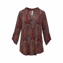 Casual Wear Shop -Casual Wear Shop 77871 A55 DARK MAGENTA l